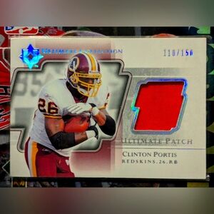 2004 Upper Deck Ultimate Collection Patch Clinton Portis Limited Edition 110/150